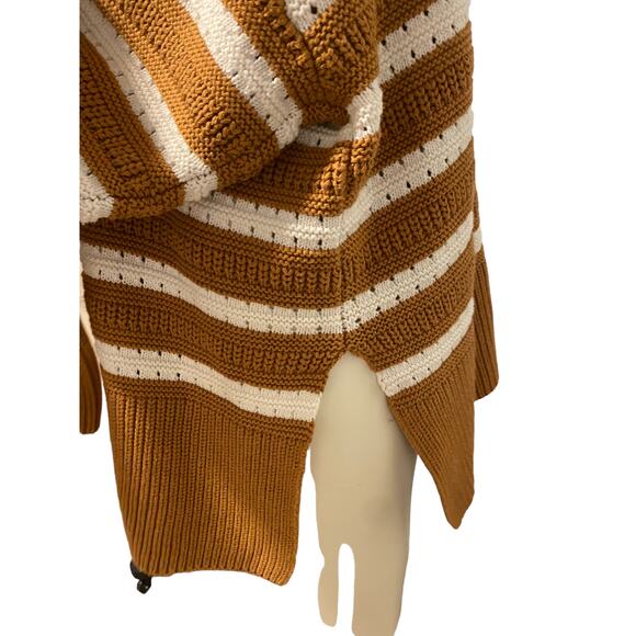 Samsoe Samsoe Raili Crew Neck Oversized Chunky Striped Pullover Sweater - Picture 6 of 7